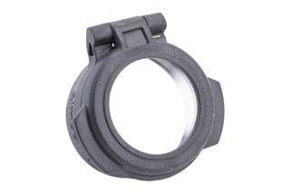 Protective flip-up transparent Aimpoint H34 lens cover.